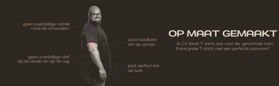 heren basic t shirts grote maten xl 8xl